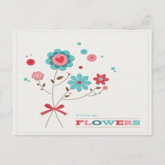 花はがきを持って来よう ポストカード (正面)