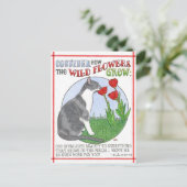 花はがきを考感動的える ポストカード (スタンド正面)