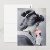 花はがき再生付き美人 ポストカード (正面/裏面)