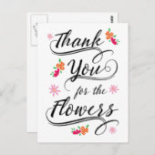 花はがき、ありがとう ポストカード (正面/裏面)