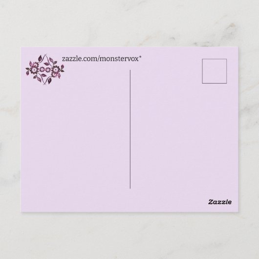 花はがき ポストカード (裏面)