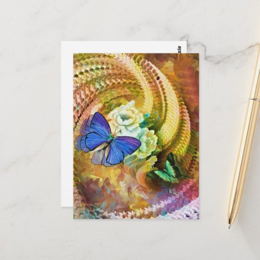 花はがき ポストカード (正面/裏面インサイチュ)