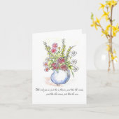 花はちょうど風カードを好みます カード (黄色い花)