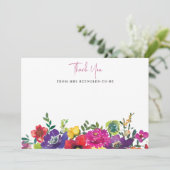 花はっきりしたのブライダルシャワー サンキューカード (スタンド正面)