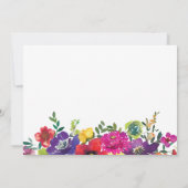 花はっきりしたのブライダルシャワー サンキューカード (裏面)