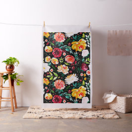 花はっきりしたの色の色のコラージュ ファブリック
