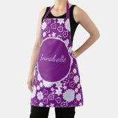 花はっきりしたの花ガーリー柄 エプロン (インサイチュ)