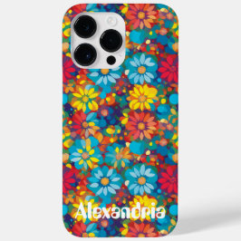 花はっきりしたコンテンポラリー柄の鮮やかデイジー Case-Mate iPhone 14 PRO MAXケース