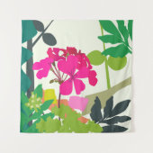 花はっきりした咲きゲラニウムフロリモダンスト タペストリー (正面)