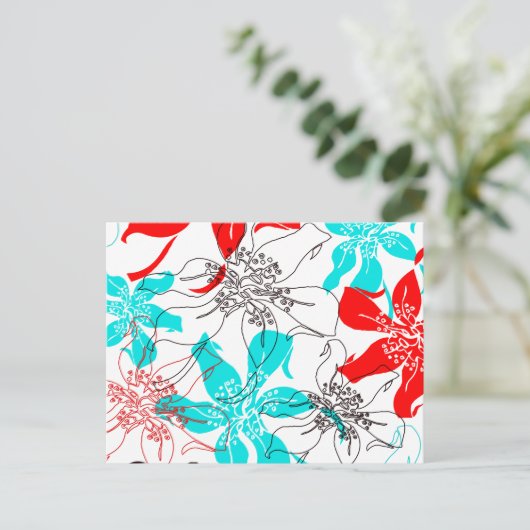 花はっきりした咲き ポストカード (スタンド正面)