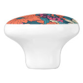 花はっきりした模様花モダン飾り セラミックノブ (側面)