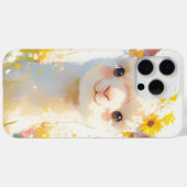 花はアルパカの冠を飾った Case-Mate iPhoneケース (裏面 (横))