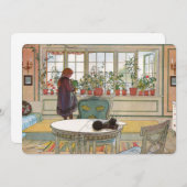 花はカール・ラーソンによる窓際の窓辺 (正面/裏面)