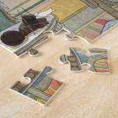 花はカール・ラーソンによる窓際の窓辺 ジグソーパズル (側面)