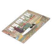 花はカール・ラーソンによる窓際の窓辺 ノートパッド (アングル)