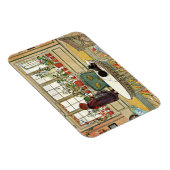 花はカール・ラーソンによる窓際の窓辺 マグネット (右側)