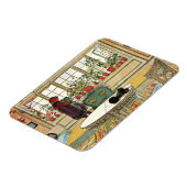 花はカール・ラーソンによる窓際の窓辺 マグネット (左側)