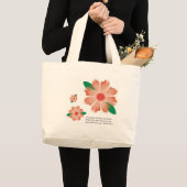 花はトート衰退します ラージトートバッグ (正面(商品))
