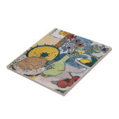 花はパイナップル、マティスの後 タイル (側面)