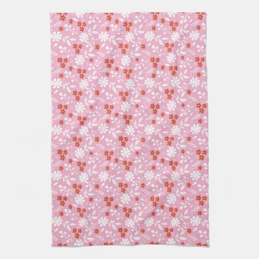 花は世界に色を付ける キッチンタオル (縦)