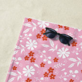 花は世界に色を付ける ビーチタオル (インサイチュ)