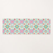 花は世界に色を付ける ヨガマット (正面(横))