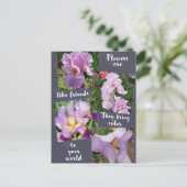 花は友だちのポストカードのようなものだ ポストカード (スタンド正面)