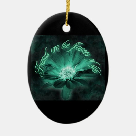 花は友だち セラミックオーナメント (正面)