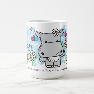 花は友人のようです コーヒーマグカップ