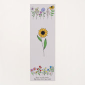 花は友達が世界に持ち込むようなものだ ヨガマット (正面)