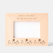 花は友達が色を世界に持ち込むようなものだ レーザー彫刻フレーム (正面)