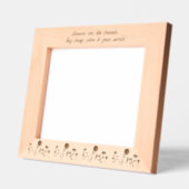 花は友達のように世界に10x8色をもたらす レーザー彫刻フレーム (左)