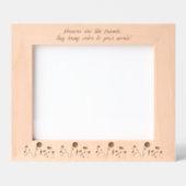 花は友達のように世界に10x8色をもたらす レーザー彫刻フレーム (正面)