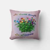 花は土感動的引用文 クッション (正面)