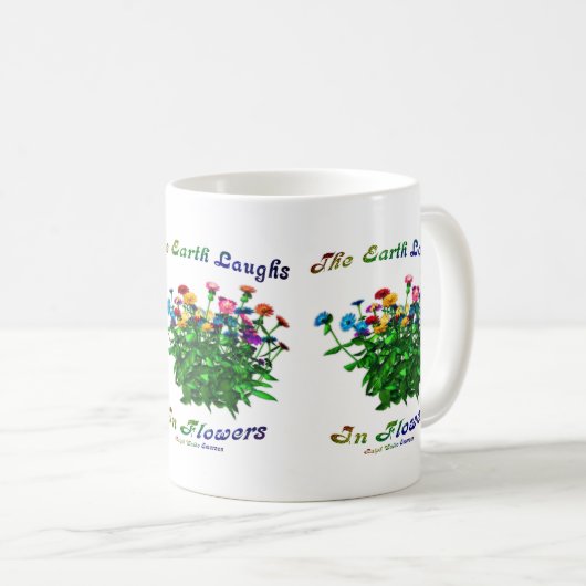 花は土感動的引用文 コーヒーマグカップ (正面右)
