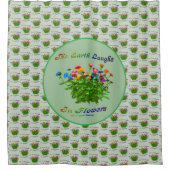 花は土感動的引用文 シャワーカーテン (正面)