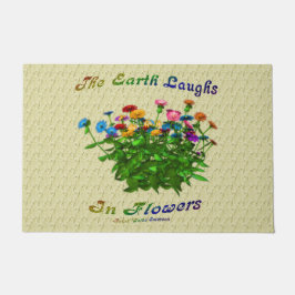 花は土感動的引用文 ドアマット