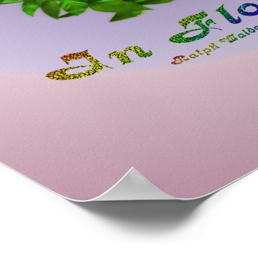 花は土感動的引用文 ポスター (角)