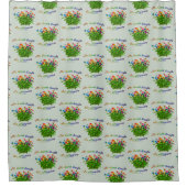 花は土感動的笑 シャワーカーテン (正面)