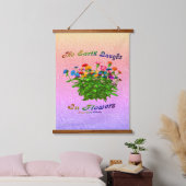 花は土感動的 吊り下げ型タペストリー (寝室)