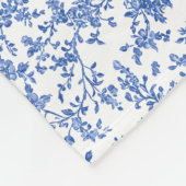 花は地のスマイル フリースブランケット (角)