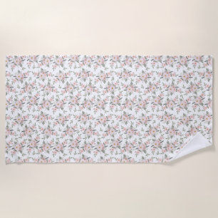 花は地楽 ビーチタオル