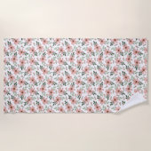 花は地楽 ビーチタオル (正面)