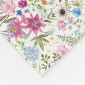 花は地球の言葉 フリースブランケット (角)