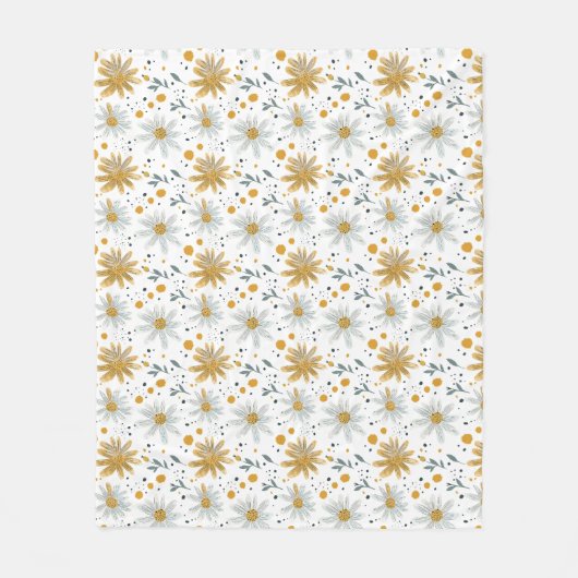 花は地球の言葉 フリースブランケット (正面)