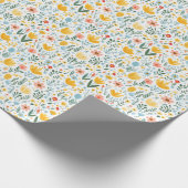 花は天使のアルファベット ラッピングペーパー (角)