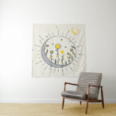 花は太陽と月のグラフィック・アートを惑星とする タペストリー (インサイチュ)