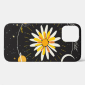 花は太陽と月のグラフィック・アートを惑星とする Case-Mate iPhoneケース (裏面 (横))