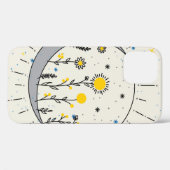 花は太陽と月のグラフィック・アートを惑星とする Case-Mate iPhoneケース (裏面 (横))