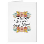 花は女の子の友最高の達である-《植物》百日草アート (正面)